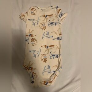 Adorable Dog Print Baby Onesie